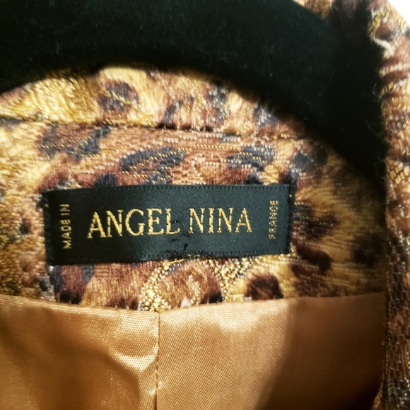 Angel Nina Floral/Leopard Print Jacket...M - Picture 4 of 5